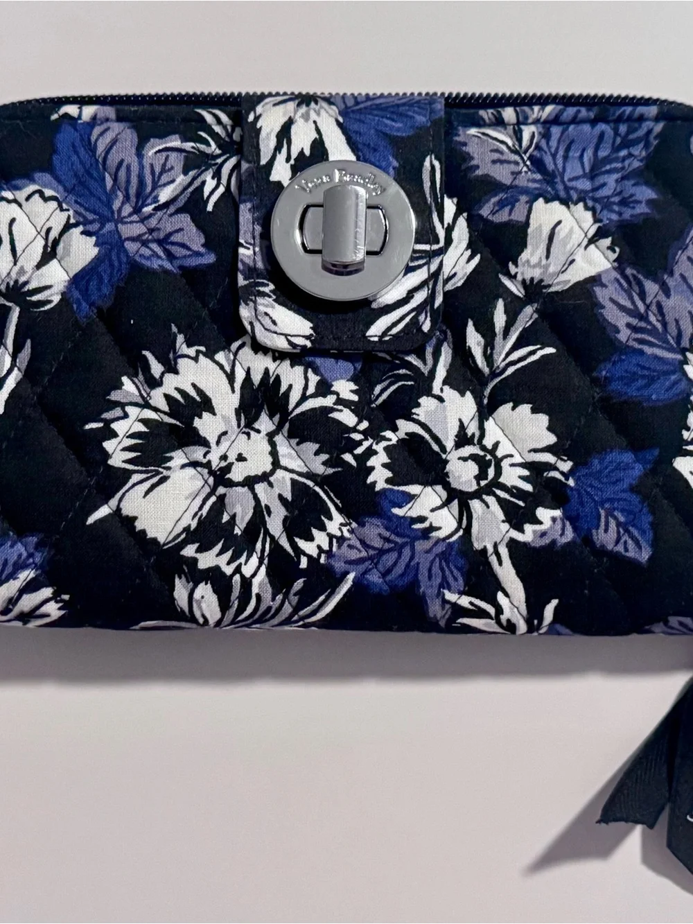 Vera Bradley Purple Floral Quilted Wallet - Picture 1 of 4